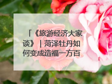 《旅游经济大家谈》｜菏泽牡丹如何变成造福一方百姓的“产业之花”“富民之花”？