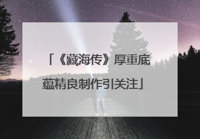 《藏海传》厚重底蕴精良制作引关注