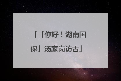 「你好！湖南国保」汤家岗访古