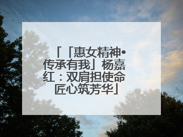 「惠女精神•传承有我」杨嘉红：双肩担使命 匠心筑芳华