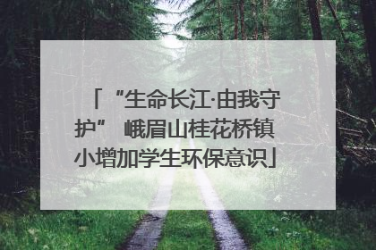 “生命长江·由我守护” 峨眉山桂花桥镇小增加学生环保意识