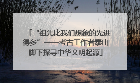 “祖先比我们想象的先进得多”——考古工作者泰山脚下探寻中华文明起源