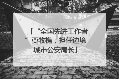 “全国先进工作者”贾牧樵，担任边境城市公安局长