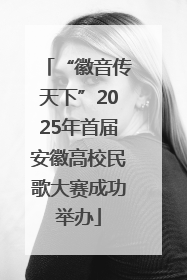 “徽音传天下”2025年首届安徽高校民歌大赛成功举办