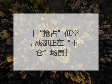 “抢占”低空，成都正在“重仓”场景