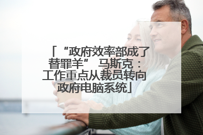 “政府效率部成了替罪羊” 马斯克：工作重点从裁员转向政府电脑系统