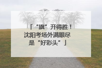 “旗”开得胜！沈阳考场外满眼尽是“好彩头”