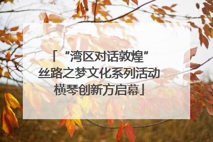 “湾区对话敦煌” 丝路之梦文化系列活动横琴创新方启幕