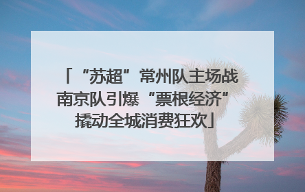 “苏超”常州队主场战南京队引爆“票根经济” 撬动全城消费狂欢