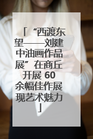 “西渡东望——刘建中油画作品展”在商丘开展 60余幅佳作展现艺术魅力