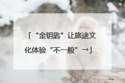 “金钥匙”让旅途文化体验“不一般”→