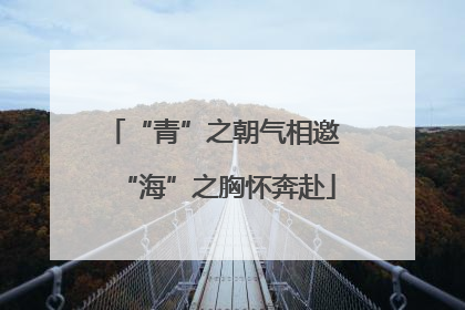 “青”之朝气相邀 “海”之胸怀奔赴