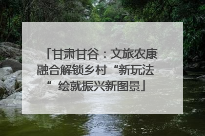 甘肃甘谷：文旅农康融合解锁乡村“新玩法”绘就振兴新图景