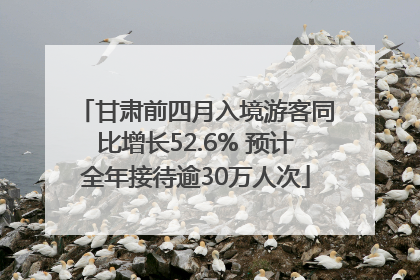 甘肃前四月入境游客同比增长52.6% 预计全年接待逾30万人次
