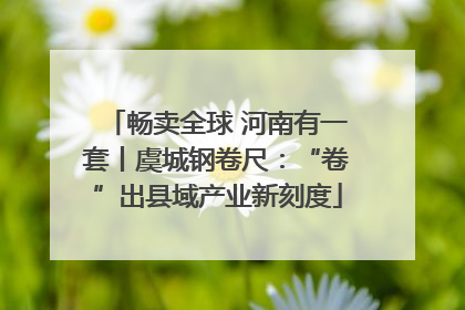 畅卖全球 河南有一套丨虞城钢卷尺：“卷”出县域产业新刻度