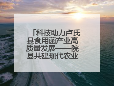 科技助力卢氏县食用菌产业高质量发展——院县共建现代农业科技示范县