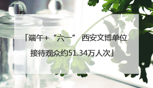 端午+“六一” 西安文博单位接待观众约51.34万人次