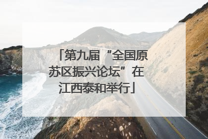第九届“全国原苏区振兴论坛”在江西泰和举行