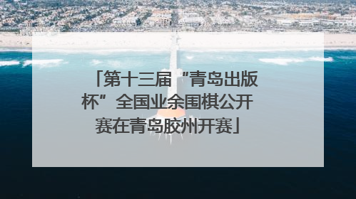 第十三届“青岛出版杯”全国业余围棋公开赛在青岛胶州开赛