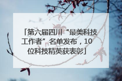 第六届四川“最美科技工作者”名单发布，10位科技精英获表彰