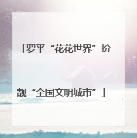 罗平“花花世界”扮靓“全国文明城市”