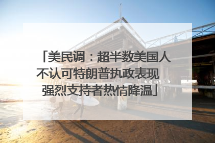 美民调：超半数美国人不认可特朗普执政表现 强烈支持者热情降温
