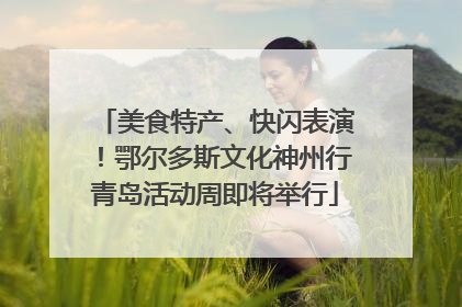 美食特产、快闪表演！鄂尔多斯文化神州行青岛活动周即将举行