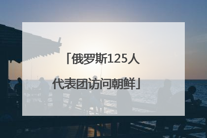 俄罗斯125人代表团访问朝鲜