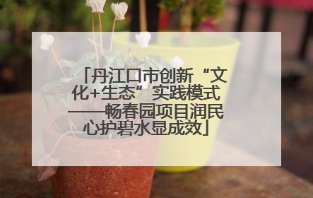 丹江口市创新“文化+生态”实践模式——畅春园项目润民心护碧水显成效