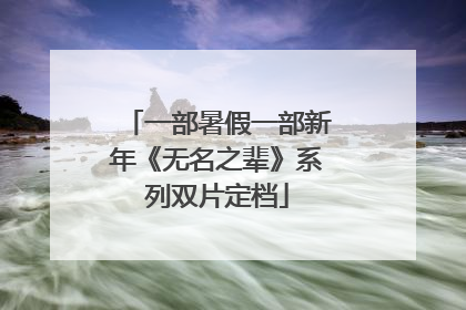 一部暑假一部新年《无名之辈》系列双片定档