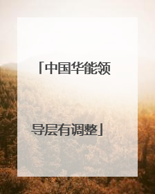 中国华能领导层有调整