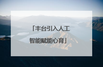 丰台引入人工智能赋能心育