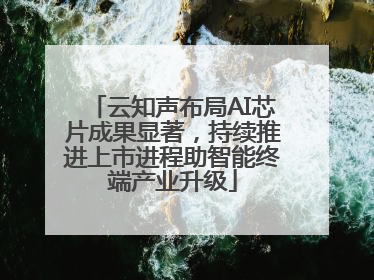 云知声布局AI芯片成果显著，持续推进上市进程助智能终端产业升级