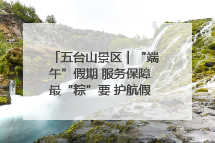 五台山景区｜“端午”假期 服务保障最“粽”要 护航假期“不打烊”