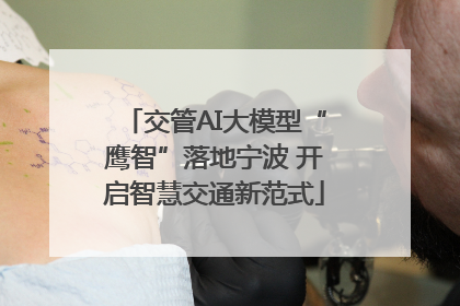 交管AI大模型“鹰智”落地宁波 开启智慧交通新范式