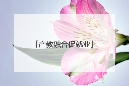 产教融合促就业