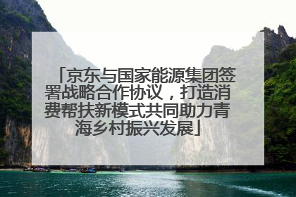 京东与国家能源集团签署战略合作协议，打造消费帮扶新模式共同助力青海乡村振兴发展