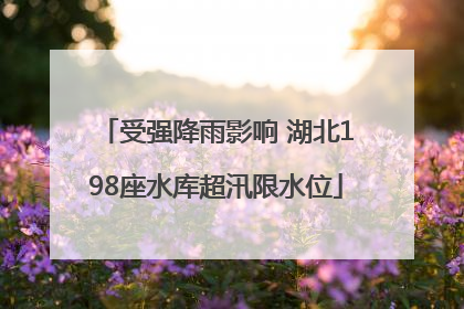 受强降雨影响 湖北198座水库超汛限水位