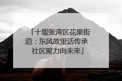 十堰张湾区花果街道：东风故里话传承 社区聚力向未来