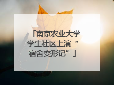 南京农业大学学生社区上演“宿舍变形记”