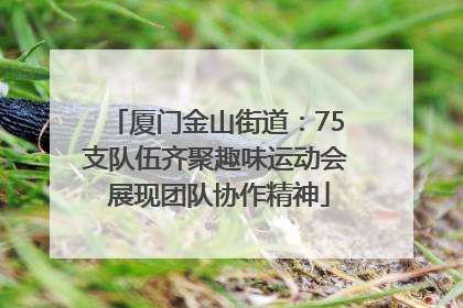 厦门金山街道：75支队伍齐聚趣味运动会 展现团队协作精神