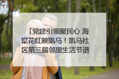 党建引领聚民心 海棠花红映凯马！凯马社区第三届邻里生活节谱写幸福新篇章