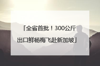 全省首批！300公斤出口鲜杨梅飞赴新加坡