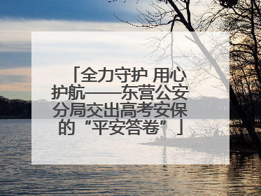 全力守护 用心护航——东营公安分局交出高考安保的“平安答卷”