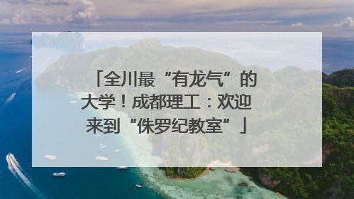 全川最“有龙气”的大学！成都理工：欢迎来到“侏罗纪教室”