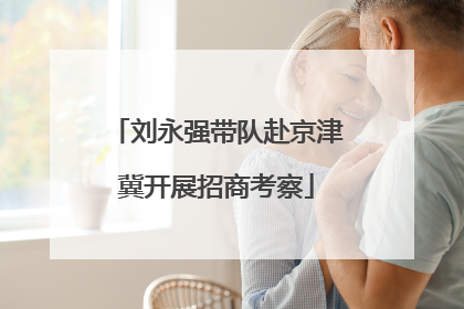 刘永强带队赴京津冀开展招商考察