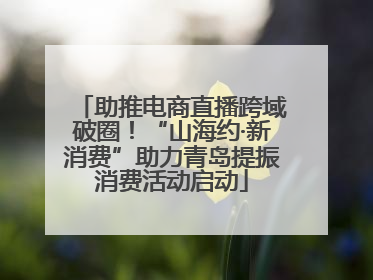 助推电商直播跨域破圈！“山海约·新消费”助力青岛提振消费活动启动