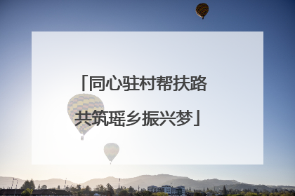 同心驻村帮扶路 共筑瑶乡振兴梦