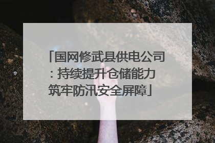 国网修武县供电公司：持续提升仓储能力 筑牢防汛安全屏障
