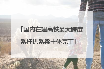 国内在建高铁最大跨度系杆拱系梁主体完工